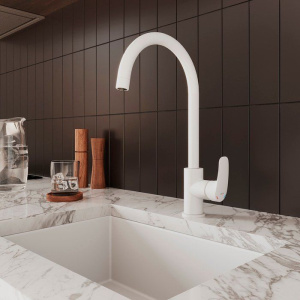 Смеситель для кухни Milardo Rora RORWTFJM05 белый