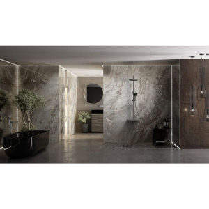 Купить Душевая стойка Vincea Inspire VSFS-3I12TGM с термостатом, вороненая сталь в Москве с доставкой Душевая стойка Vincea Inspire VSFS-3I12TGM с термостатом, вороненая сталь