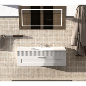 Тумба с раковиной Sanvit Турин 1 120, белая