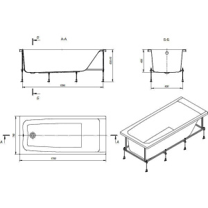 Акриловая ванна Roca Elba 170x75 248507000
