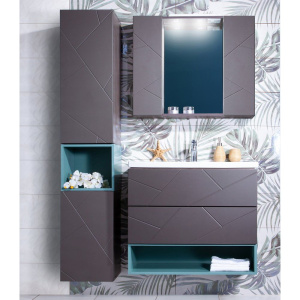 Купить Полка Бриклаер Кристалл 80 под тумбу, муссон в Москве с доставкой Полка Бриклаер Кристалл 80 под тумбу, муссон