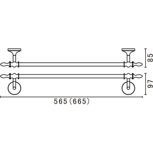 Полотенцедержатель Art&Max Bohemia AM-E-4224-Do