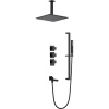 Душевой комплект Timo Selene SX-2239/03SM С ВНУТРЕННЕЙ ЧАСТЬЮ, с термостатом, матовый черный