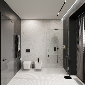 Кнопка смыва Aqueduto Forma FOR0140, черная матовая