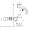 Сифон для мойки АНИ пласт A1015 с отводом для стиральной или посудомоечной машины