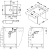 Мойка кухонная Alveus Line 50 нержавеющая сталь