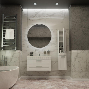 Тумба с раковиной Sanvit Турин 2 90, белая