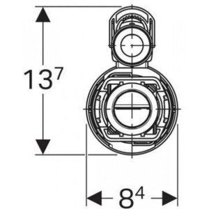 Купить Запасной сливной клапан двойного смыва Geberit Typ290 282.303.21.2 в Москве с доставкой Запасной сливной клапан двойного смыва Geberit Typ290 282.303.21.2