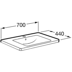 Раковина мебельная Roca The GAP! 70 327471000 белая
