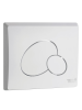 Кнопка белая нажимная для инсталляции Круглая WeltWasser MARBERG 410 RD GL-WT (10000010232)