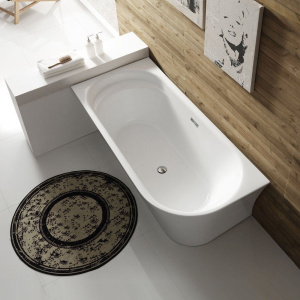 Акриловая ванна BelBagno BB410-1700-780-L без опоры 170x80 см, со сливом-переливом