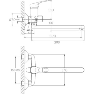 Универсальный смеситель Haiba HB13