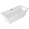 Акриловая ванна Grossman GR-1901 180x80 см, отдельностоящая, с каркасом, со сливом-переливом
