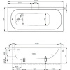 Стальная ванна Bette Form 160x70 см, с ножками, с шумоизоляцией