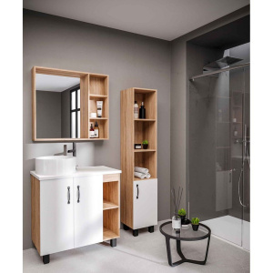 Зеркало Grossman Флай 80 дуб сонома, универсальное