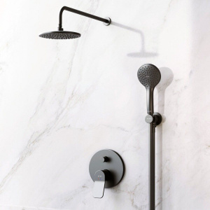 Душевой комплект AM.PM X-Joy FB85A1RH02 С ВНУТРЕННЕЙ ЧАСТЬЮ, для душа, чёрный