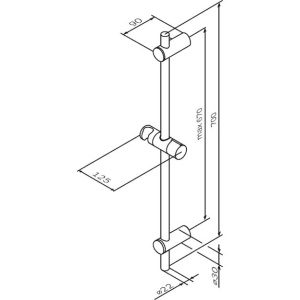 Душевая штанга AM.PM Gem F0390000