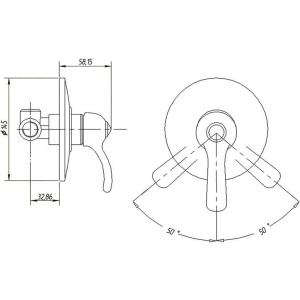 Купить Смеситель для душа Migliore Lem Swarovski 18885 С ВНУТРЕННЕЙ ЧАСТЬЮ, хром в Москве с доставкой Смеситель для душа Migliore Lem Swarovski 18885 С ВНУТРЕННЕЙ ЧАСТЬЮ, хром
