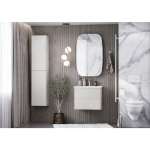 Мебель для ванной AQUATON Сохо 60 cлэйт, галька серая