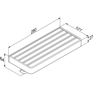Купить Держатель туалетной бумаги Damixa Jupiter DA77341900 с полкой для телефона, двойной в Москве с доставкой Держатель туалетной бумаги Damixa Jupiter DA77341900 с полкой для телефона, двойной