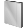 Зеркало-шкаф STWORKI Кронборг 70 навесное, в стиле лофт, антрацит, прямоугольное