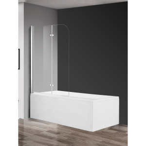 Шторка на ванну AQUAme AQM2852B 120х140, профиль хром