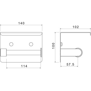 Купить Держатель для туалетной бумаги Aquatek Европа AQ4939MB черный в Москве с доставкой Держатель для туалетной бумаги Aquatek Европа AQ4939MB черный