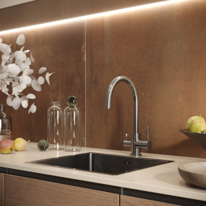 Купить Смеситель для кухни Domaci Равенна DCB 3007 черный металлик в Москве с доставкой Смеситель для кухни Domaci Равенна DCB 3007 черный металлик