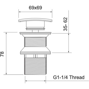 Купить Донный клапан Aquatek AQ6004CR хром в Москве с доставкой Донный клапан Aquatek AQ6004CR хром