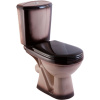 Унитаз-компакт Rosa Комфорт чёрный декор