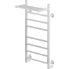 Полотенцесушитель электрический Ника Way 2 80/40, с полкой, матовый белый RAL9016