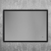 Зеркало Art&Max Aversa 90х65 черное, с LED-подсветкой, 6000К