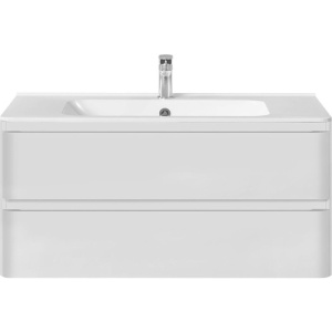 Тумба с раковиной Vincea Vico 100 белая глянцевая