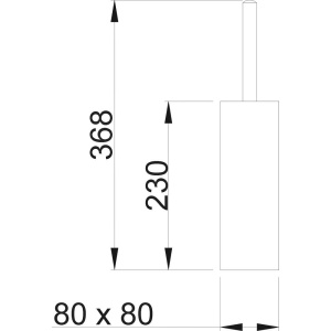 Ершик Nofer 09074.S нержавеющая сталь