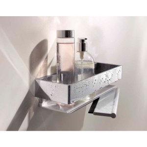 Купить Полка Keuco Edition 11 11159010000 хром, со встроенным стеклоочистителем в Москве с доставкой Полка Keuco Edition 11 11159010000 хром, со встроенным стеклоочистителем