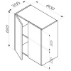 Шкаф AM.PM Func M8FCH0602WM 60х70 см, белый матовый
