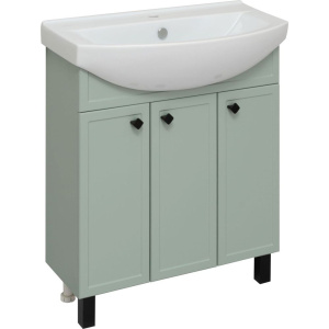 Тумба с раковиной Runo Римини 75 мята