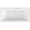 Акриловая ванна Excellent Pryzmat WAEX.PRY17.LINE 170x75 см, с гидромассажем, с каркасом, со сливом-переливом