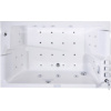 Акриловая ванна Orans BT-62115BR 170x100 см, с гидромассажем, с каркасом, с экранами, со сливом-переливом, со смесителем, с подголовником, для двоих