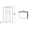 Душевая кабина Niagara Eco E120/80/13R/MT 120х80 см