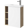 Мебель для ванной Aqwella Alba 60 R, подвесная, дуб давос