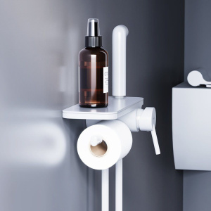 Гигиенический душ Damixa Jupiter 773500200 С ВНУТРЕННЕЙ ЧАСТЬЮ, белый матовый