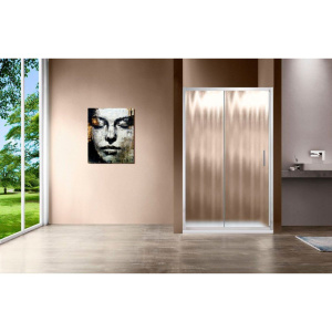 Душевая дверь в нишу Vincea Garda VDS-1G115CH 115 см, профиль хром, стекло шиншилла