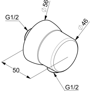 Шланговое подключение Kludi Sirena 6306105-00 хром