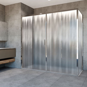 Душевой уголок Vincea Garda VSR-1G21018CH 180x100 см, профиль хром, стекло шиншилла