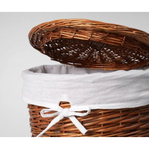 Купить Корзина для белья Wasserkraft Leine WB-350-L светло-коричневая, большая в Москве с доставкой Корзина для белья Wasserkraft Leine WB-350-L светло-коричневая, большая