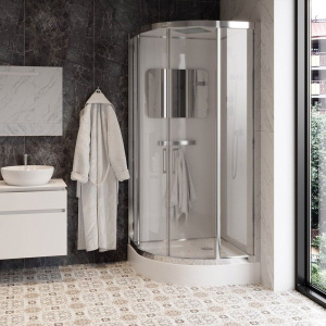 Душевая кабина Ceruttispa Viva 91 90x90, профиль хром