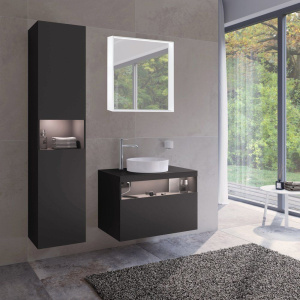 Шкаф-пенал Keuco Stageline 32831 L, вулканит, с подсветкой