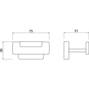 Купить Крючок Акватек Либра AQ4302CR хром в Москве с доставкой Крючок Акватек Либра AQ4302CR хром