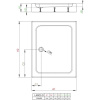 Поддон для душа Radaway Laros D 80x90